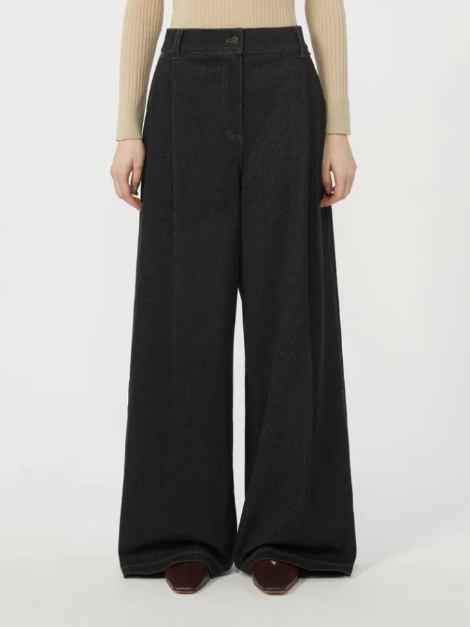 Denim-effect jersey five-pocket trousers, ultramarine Denim-effect jersey five-pocket trousers, ultramarine