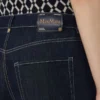 Denim turn-up jeans, ultramarine