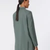 Double-breasted wool and silk blazer, dark green Double-breasted wool and silk blazer, dark green