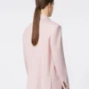 Double-breasted wool, mohair and silk blazer, beige pink Double-breasted wool, mohair and silk blazer, beige pink