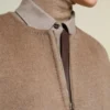 Double cashmere cape coat, turtledove