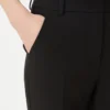 Double-faced viscose canvas trousers, black Double-faced viscose canvas trousers, black