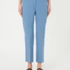 Double-faced viscose canvas trousers, light blue Double-faced viscose canvas trousers, light blue