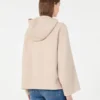 Double-faced wool-blend coat, sand