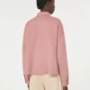 Double-faced wool-blend jacket, antique rose