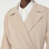 Double-faced wool-blend robe coat, sand Double-faced wool-blend robe coat, sand