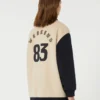 Double-faced wool bomber jacket, sand