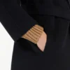 Double-faced wool robe coat, midnightblue