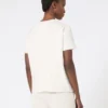 Embroidered jersey t-shirt, sand