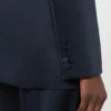Envers satin blazer, midnightblue