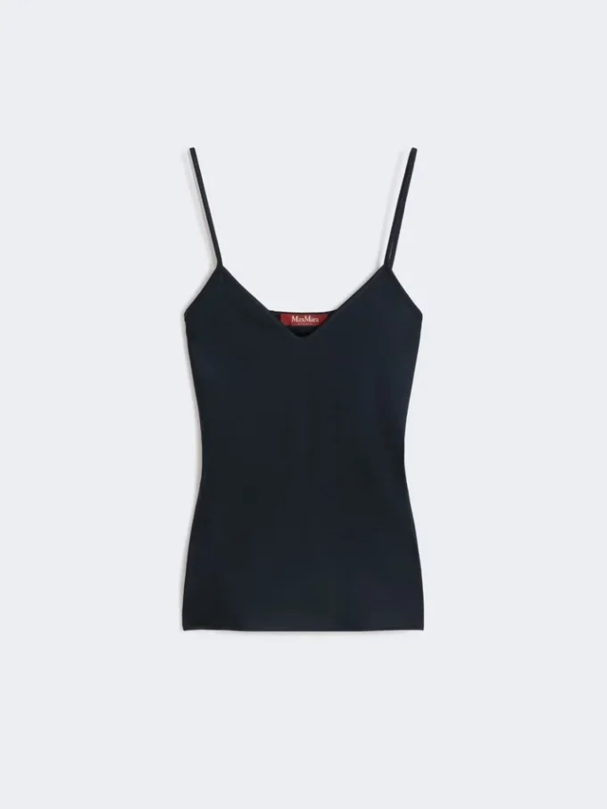 Envers satin camisole top, midnightblue