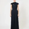 Envers satin jumpsuit, midnightblue Envers satin jumpsuit, midnightblue