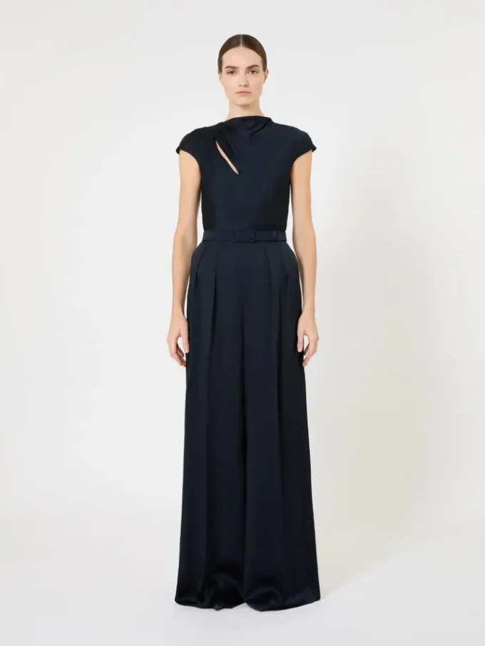 Envers satin jumpsuit, midnightblue Envers satin jumpsuit, midnightblue