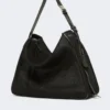Extra-large handbag in technical mesh, black Extra-large handbag in technical mesh, black