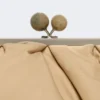 Extra-large padded technical gabardine pasticcino bag, beige Extra-large padded technical gabardine pasticcino bag, beige