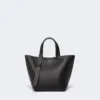 Extra-small leather archetipo bag, black