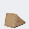 Extra-small leather archetipo bag, mud