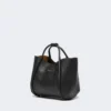 Extra-small leather marine bag, black