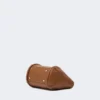 Extra-small leather marine bag, brown bronze