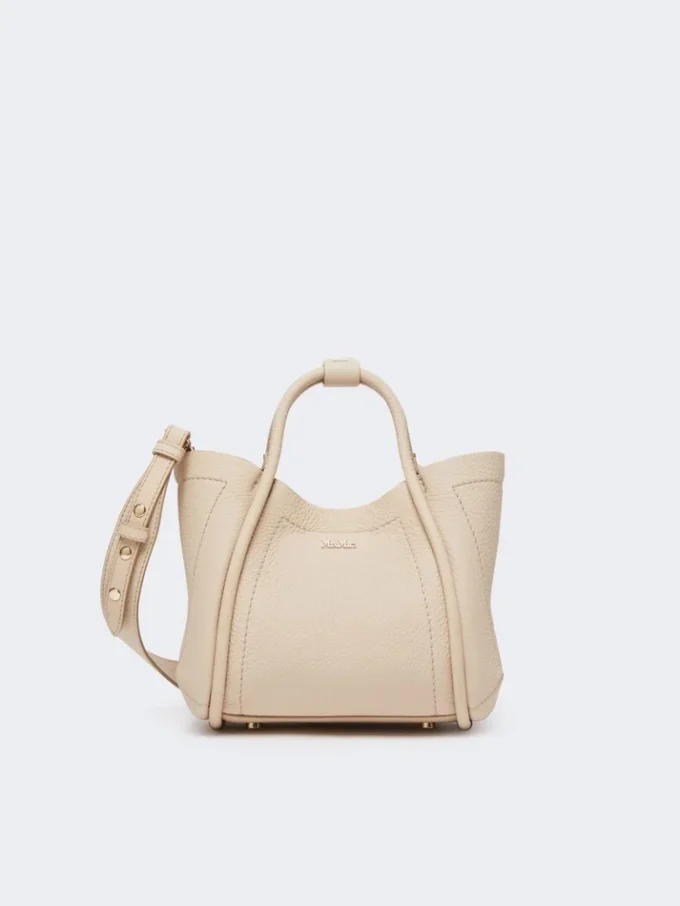 Extra-small leather marine bag, ice