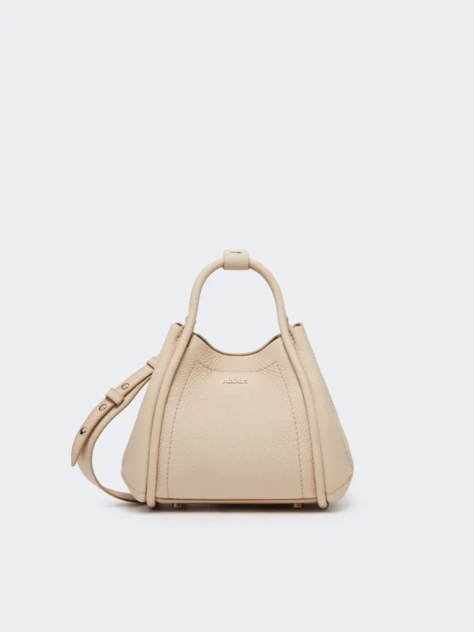 Extra-small leather marine bag, ice