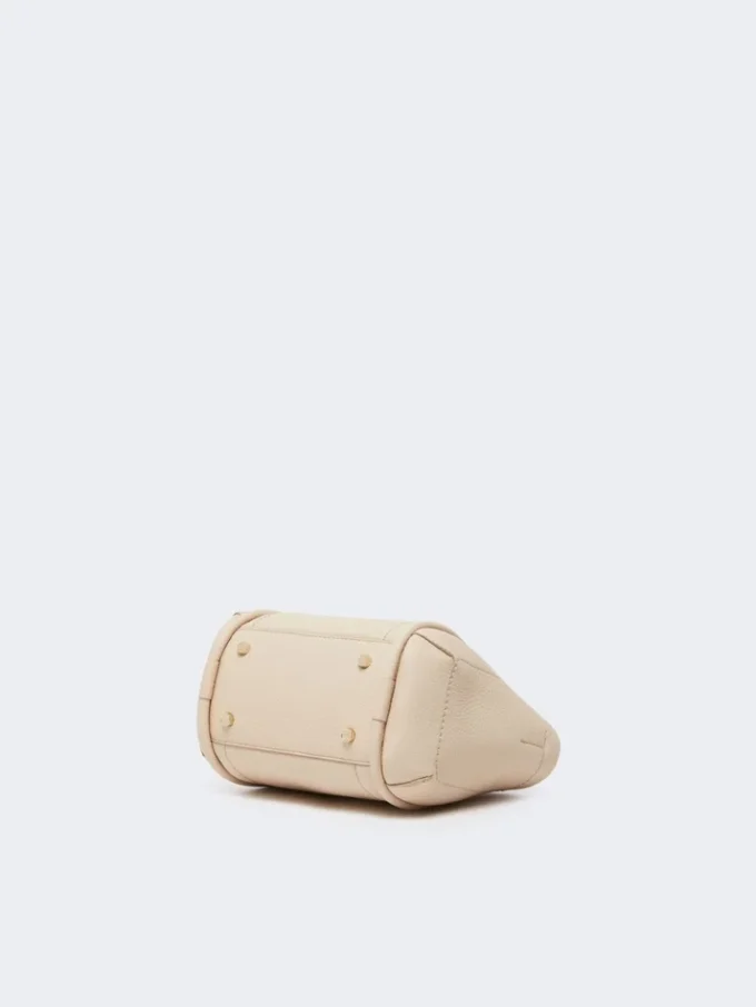 Extra-small leather marine bag, ice