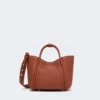 Extra-small leather marine bag, rust
