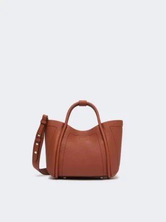 Extra-small leather marine bag, rust