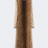Fitted tulle jersey dress, beige shaded Fitted tulle jersey dress, beige shaded