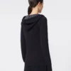 Fitted wool jumper, navy