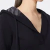 Fitted wool jumper, navy