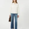 Flared comfortable denim jeans, navy