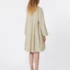 Flared cotton-poplin dress, sand Flared cotton-poplin dress, sand
