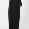 Fleece trousers, black