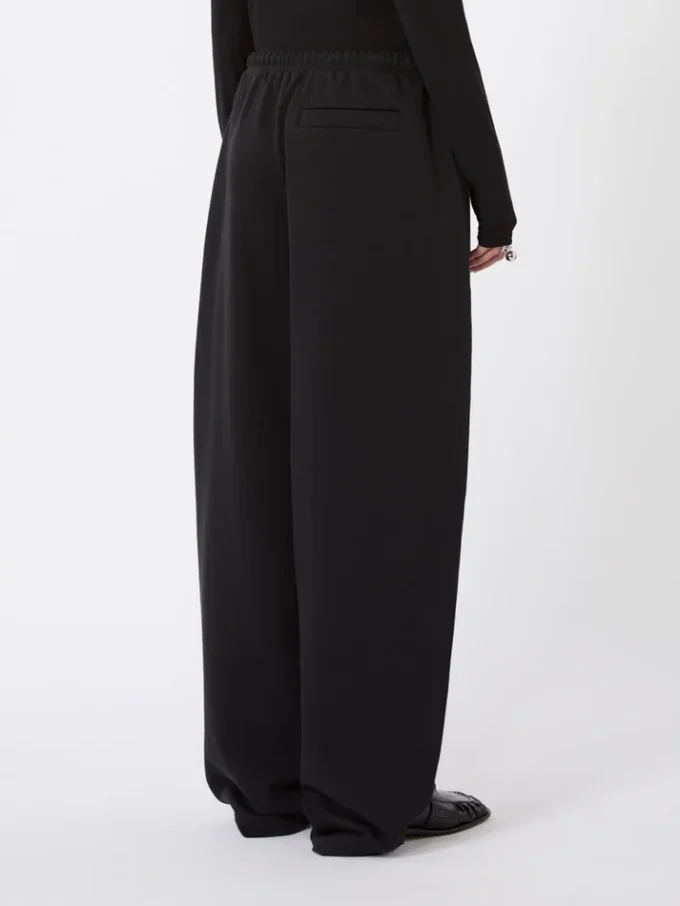 Fleece trousers, black