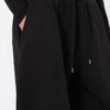 Fleece trousers, black