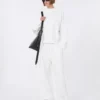 Fleece trousers, ivory