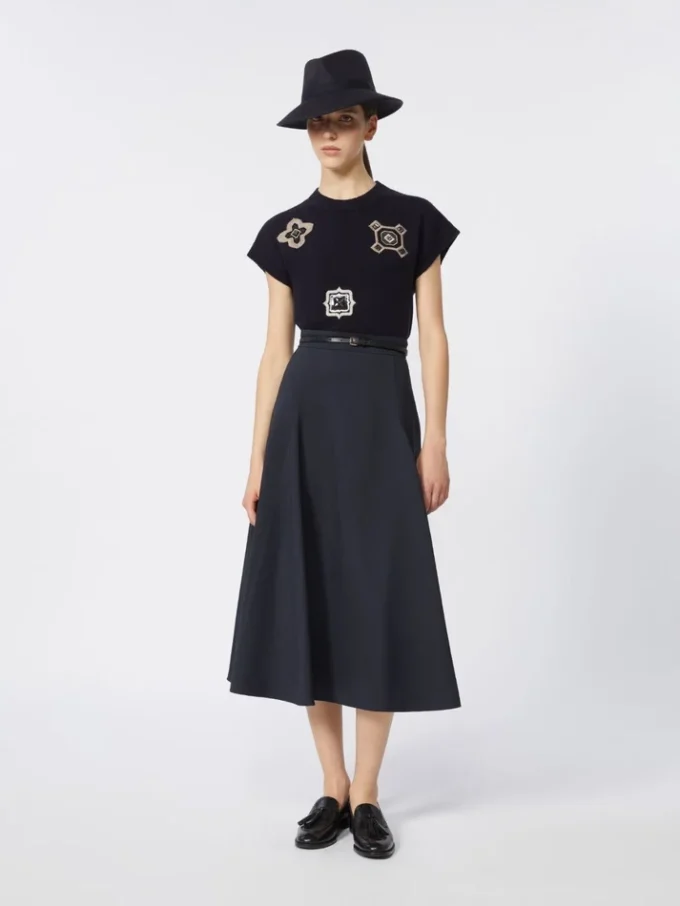 Full, tech wool skirt, ultramarine Full, tech wool skirt, ultramarine