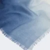 Gradient wool shawl, midnightblue