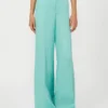 Herringbone linen twill trousers, water