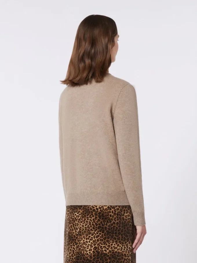 Inlay-detail cashmere sweater, turtledove Inlay-detail cashmere sweater, turtledove