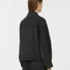 Jacket in jersey-effect denim, ultramarine