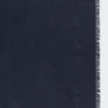 Jacquard-knit wool and silk shawl, midnightblue