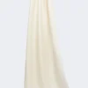 Jacquard wool, cotton and silk stole, ivory Jacquard wool, cotton and silk stole, ivory