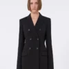 Jersey blazer, black