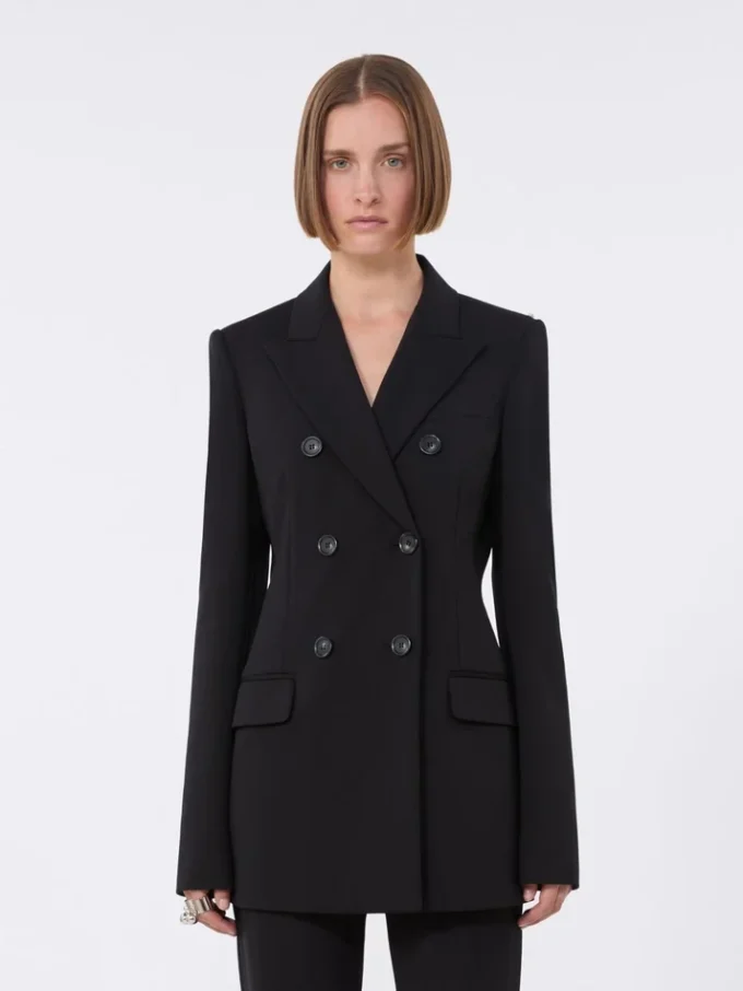Jersey blazer, black
