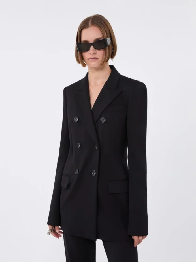 Jersey blazer, black