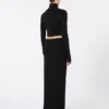 Jersey dress with knot, black Jersey dress with knot, black