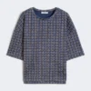 Jersey print t-shirt, navy