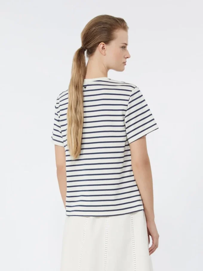 Jersey t-shirt with graphics, navy